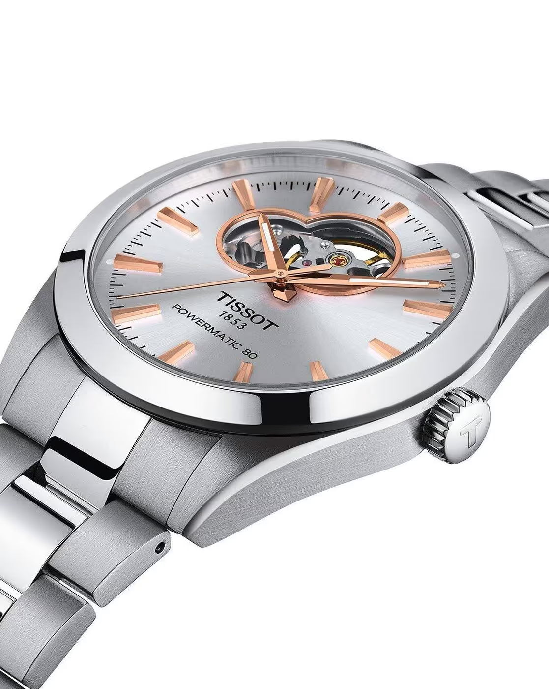 TISSOT Gentleman Open Heart 40mm Watch - T1274071103101